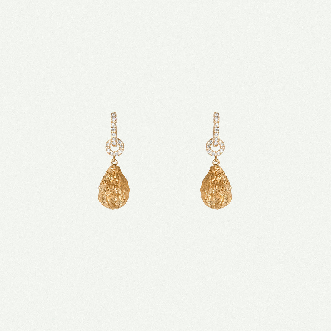 Tamur Drop Earrings with Diamonds
